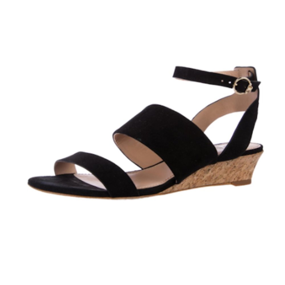 RARE Tory Burch Suede Cork Wedge Sandals, Size 7